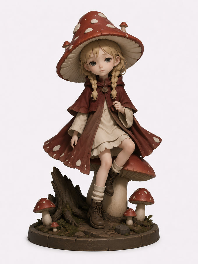 Mushroom Lumi - 64 mm - 3D resin figurine