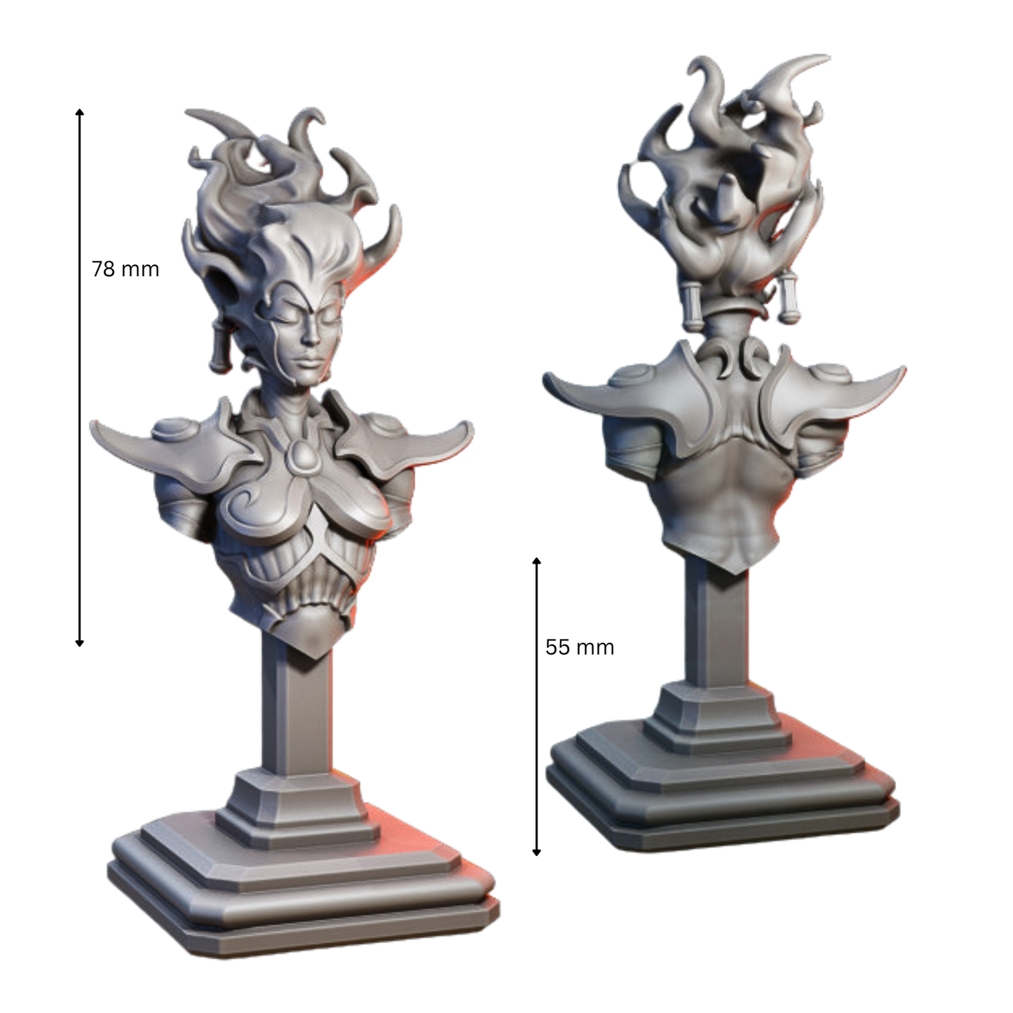 Aurora - 3d printed resin bust