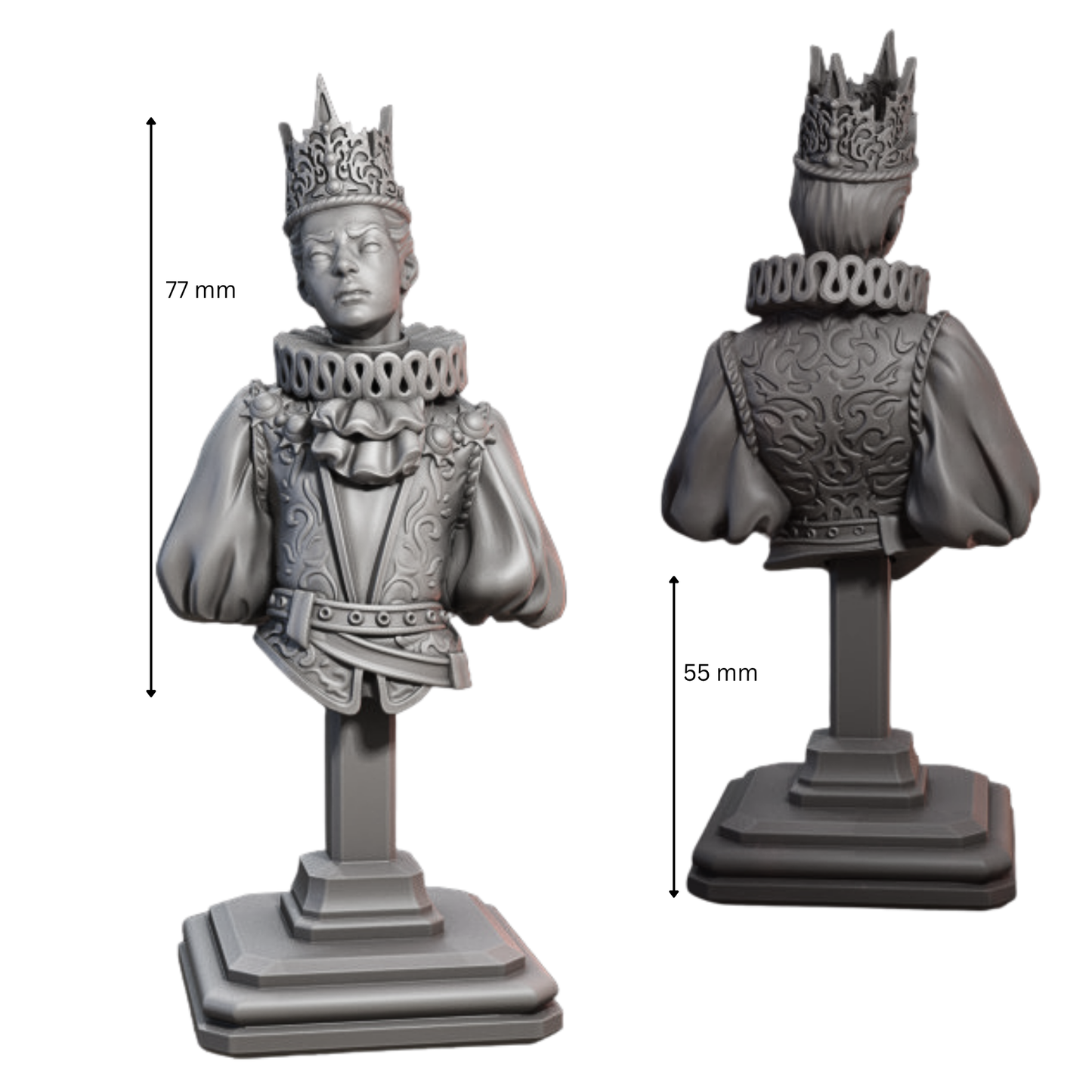 Aurelius - 3d printed resin bust