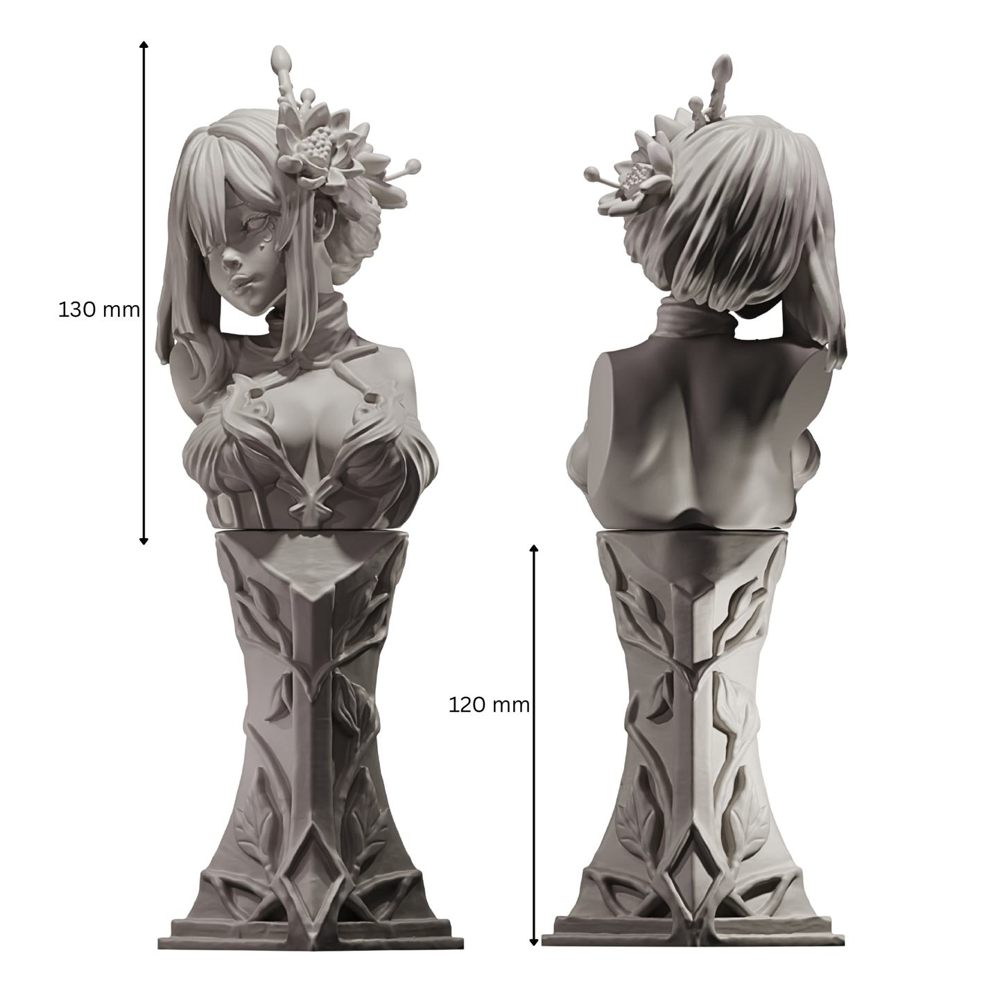 Laila - 3d printed resin bust