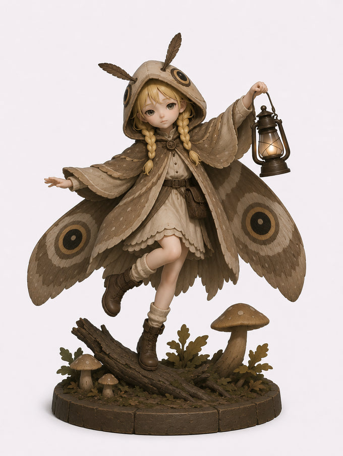 Moth Lumi - 75 mm - 3D resin figurine