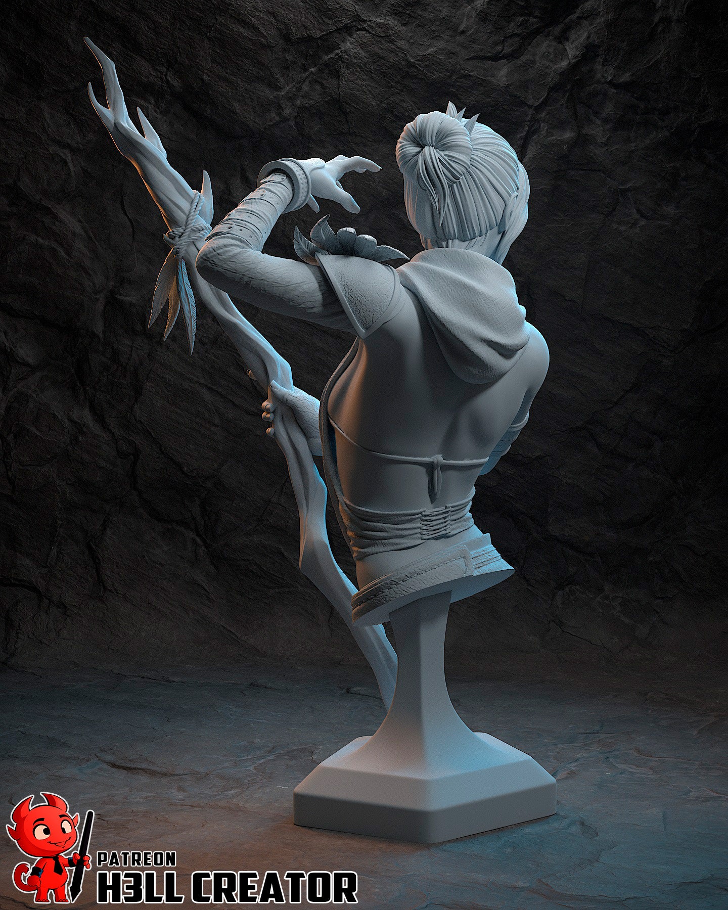 Morrigan Bust - 121mm