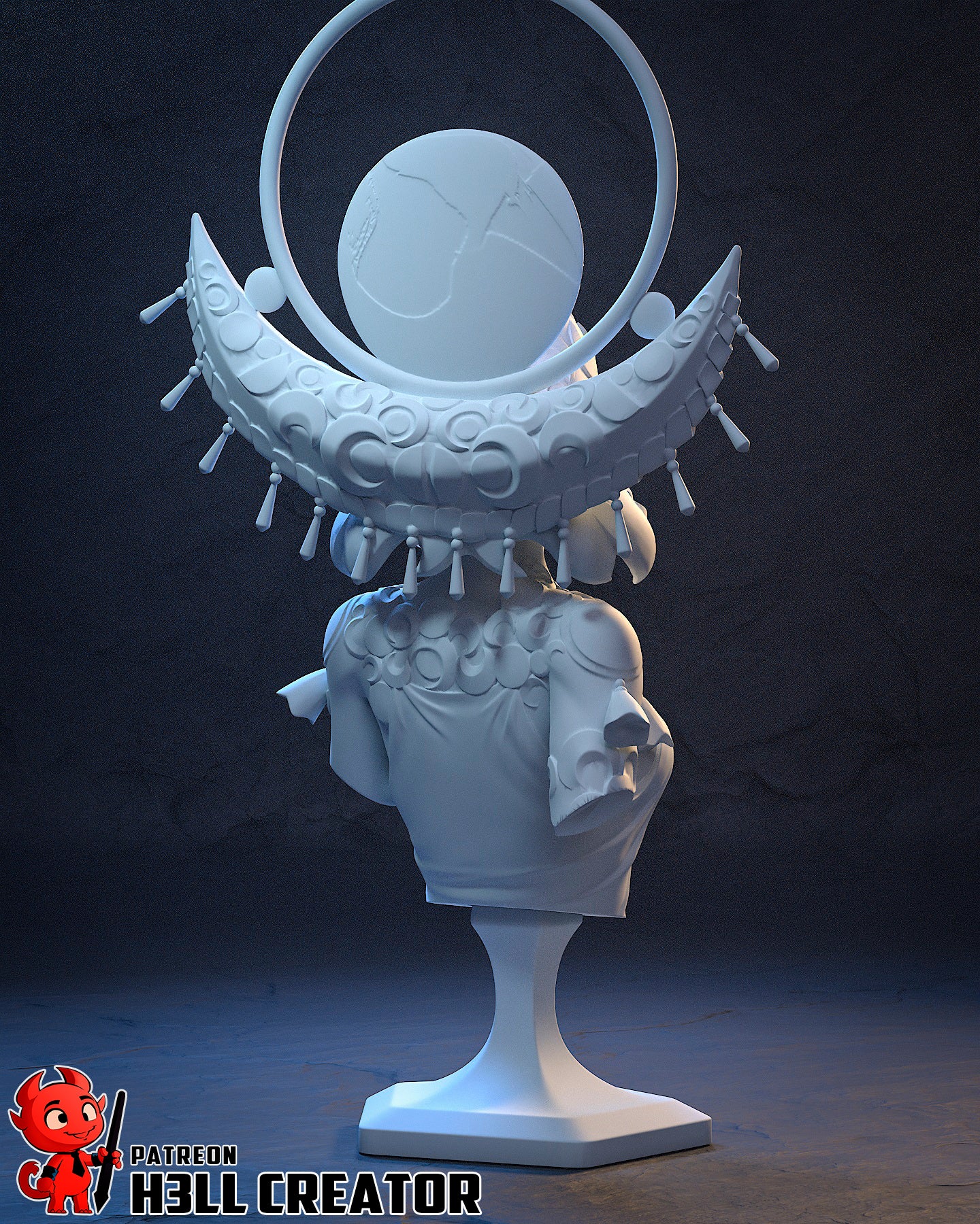 Selene Hades Bust - 125 mm