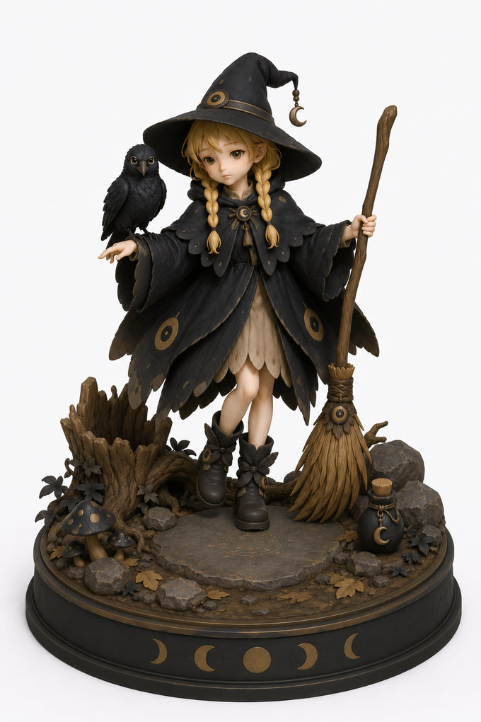 Witch Lumi - 73 mm - 3D resin figurine