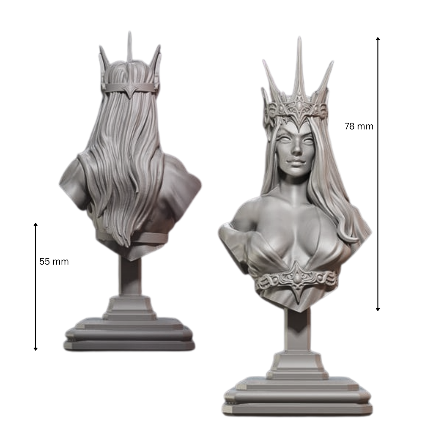 Lamneth the Unseen Grave - 3d printed resin bust