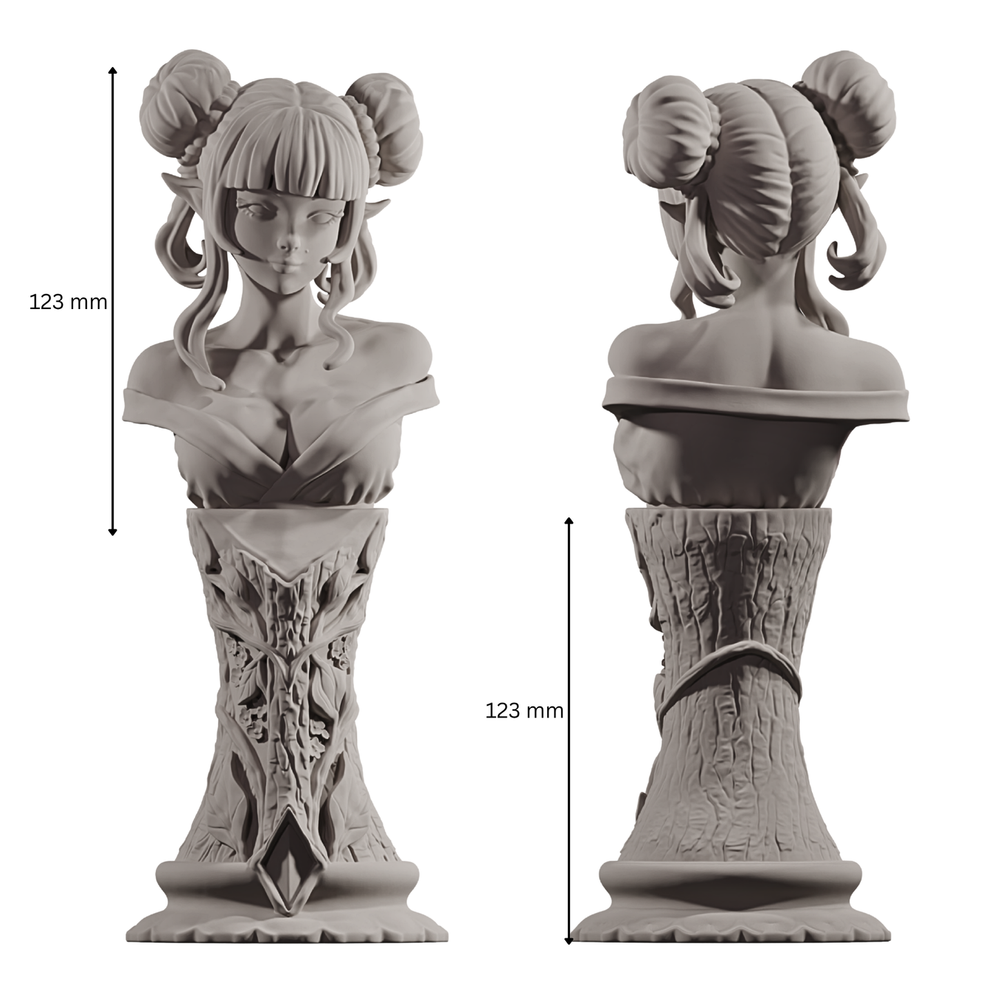 Misaki - 3d printed resin bust