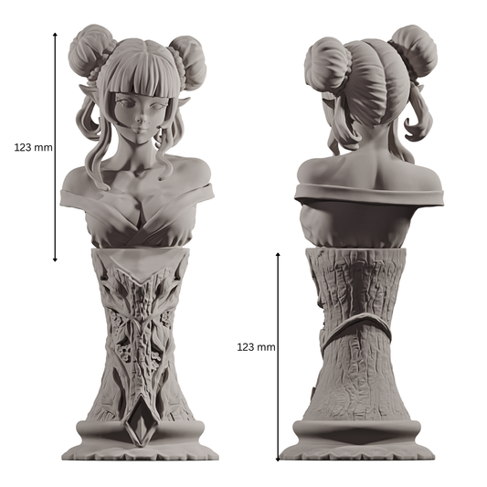 Misaki - 3d printed resin bust