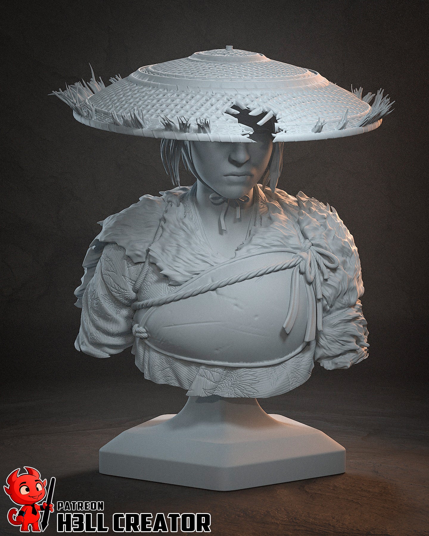 Atsu Bust - 77mm