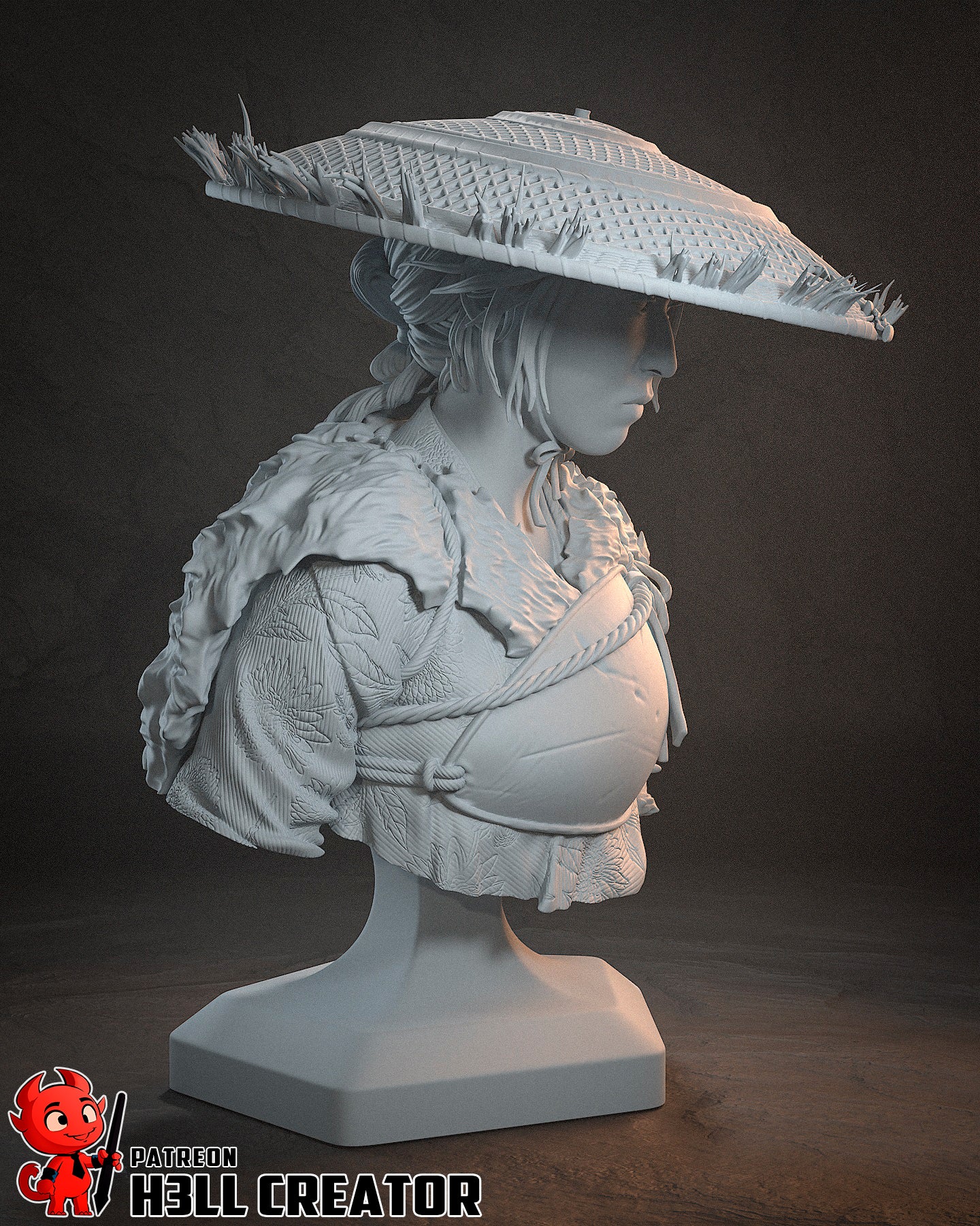Atsu Bust - 77mm