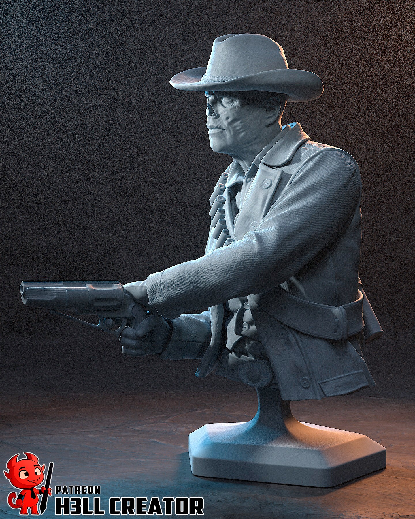 Ghoul Bust - 98mm