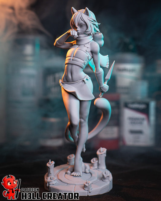 Izutsumi from Delicious in Dungeon display miniature by h3ll Creator– 3D printed 170mm resin model for painting and display