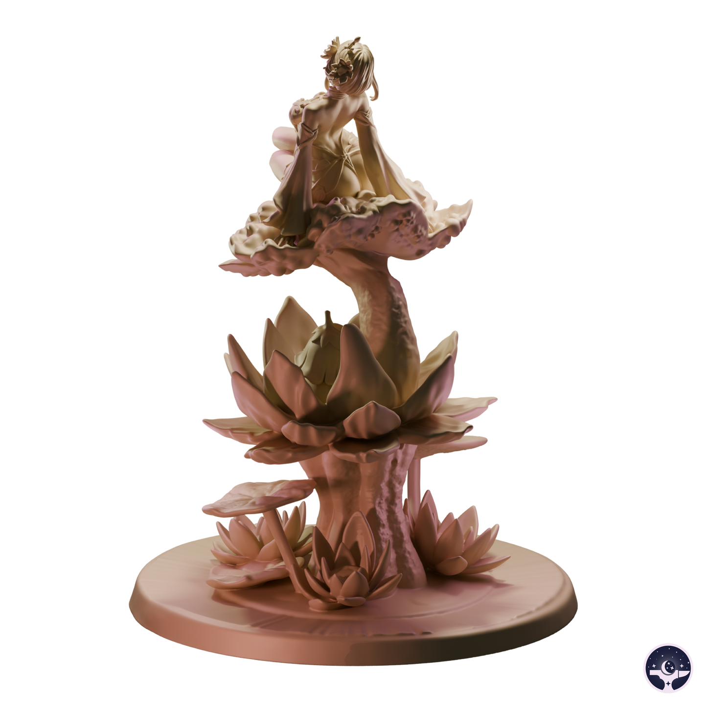 Laila the Lotus Keeper - 100mm - 3D resin figurine