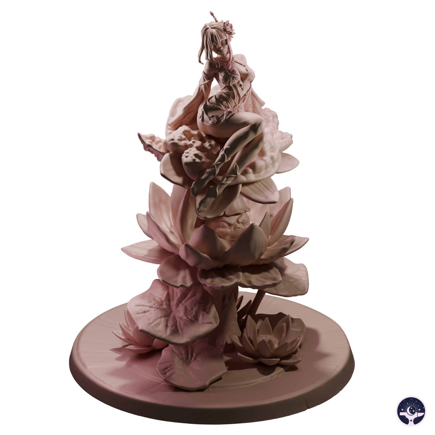 Laila the Lotus Keeper - 100mm - 3D resin figurine