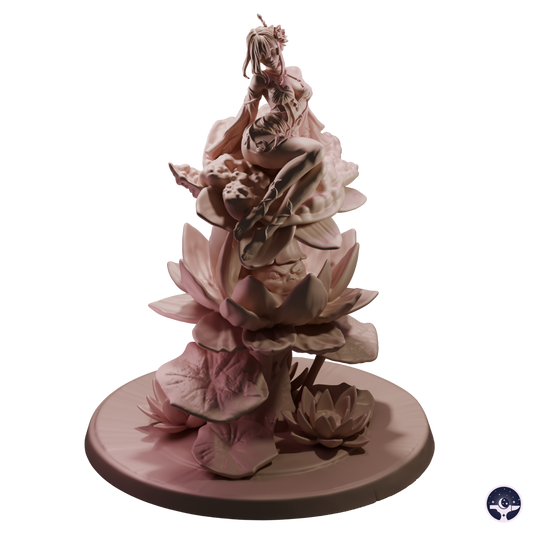 Laila the Lotus Keeper - 100mm - 3D resin figurine