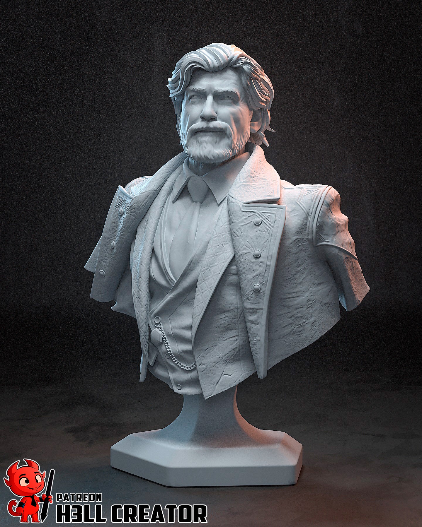 Renoir Bust - 91mm