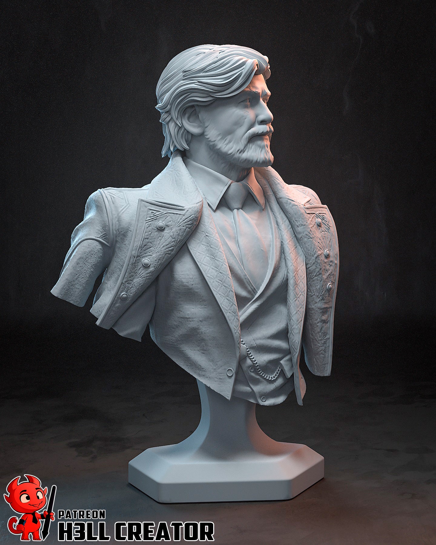 Renoir Bust - 91mm