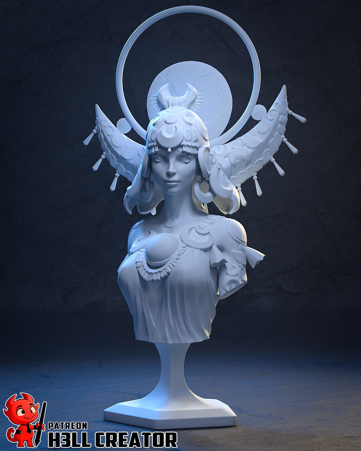 Selene Hades Bust - 125 mm
