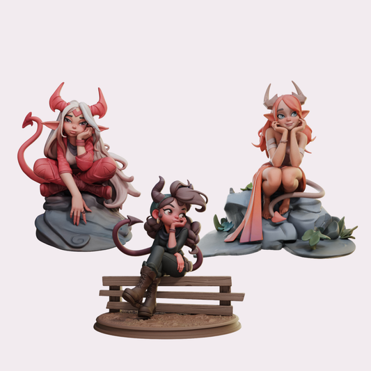 Tiefling Bundle - Resin Figurines