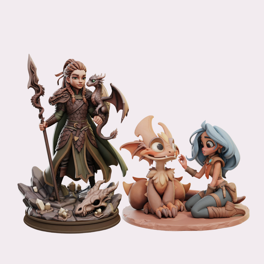 Dragon keeper Bundle - Resin Figurines
