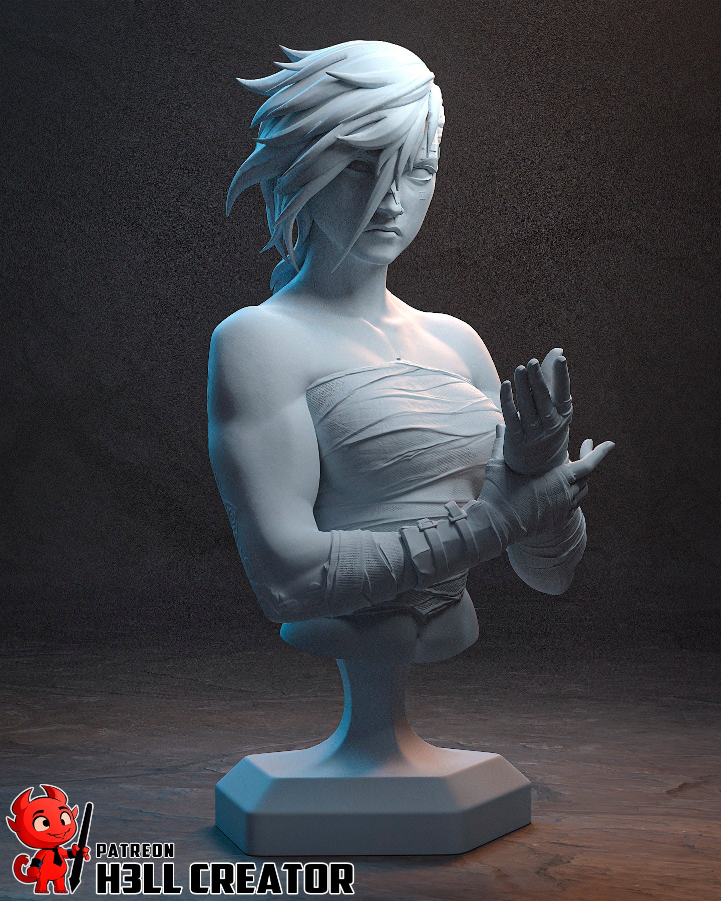 Violet Bust - 89mm