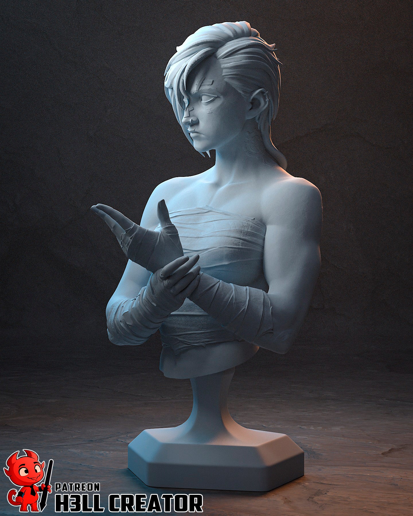Violet Bust - 89mm