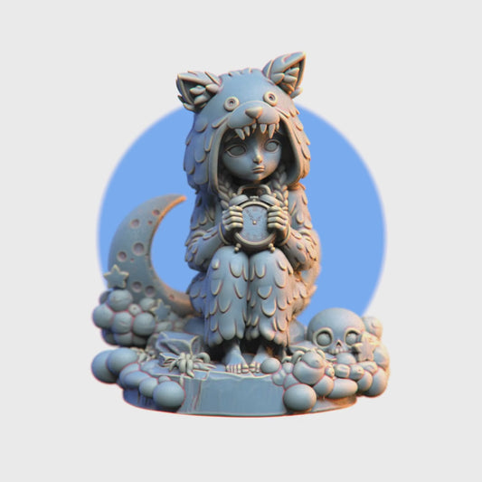 Werewolf Lumi - 58 mm - 3D resin figurine