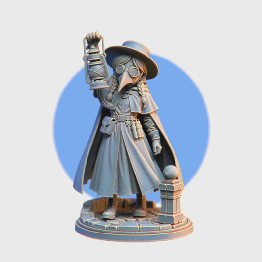 Plague Doctor Lumi - 72 mm - 3D resin figurine