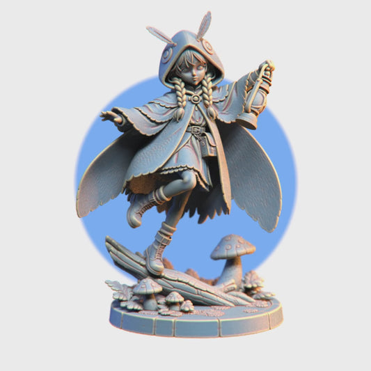 Moth Lumi - 75 mm - 3D resin figurine